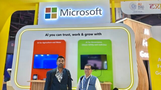 Meeting Mandar Kulkarni at Microsoft Booth — My Experience at AI Summit 2026, Delhi